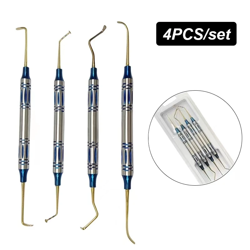 Outils de levage de sinus maxillaires, 4 pièces/ensemble, générateurs d'implant dentaire, instruments de dentiste, outils de proporbuccale