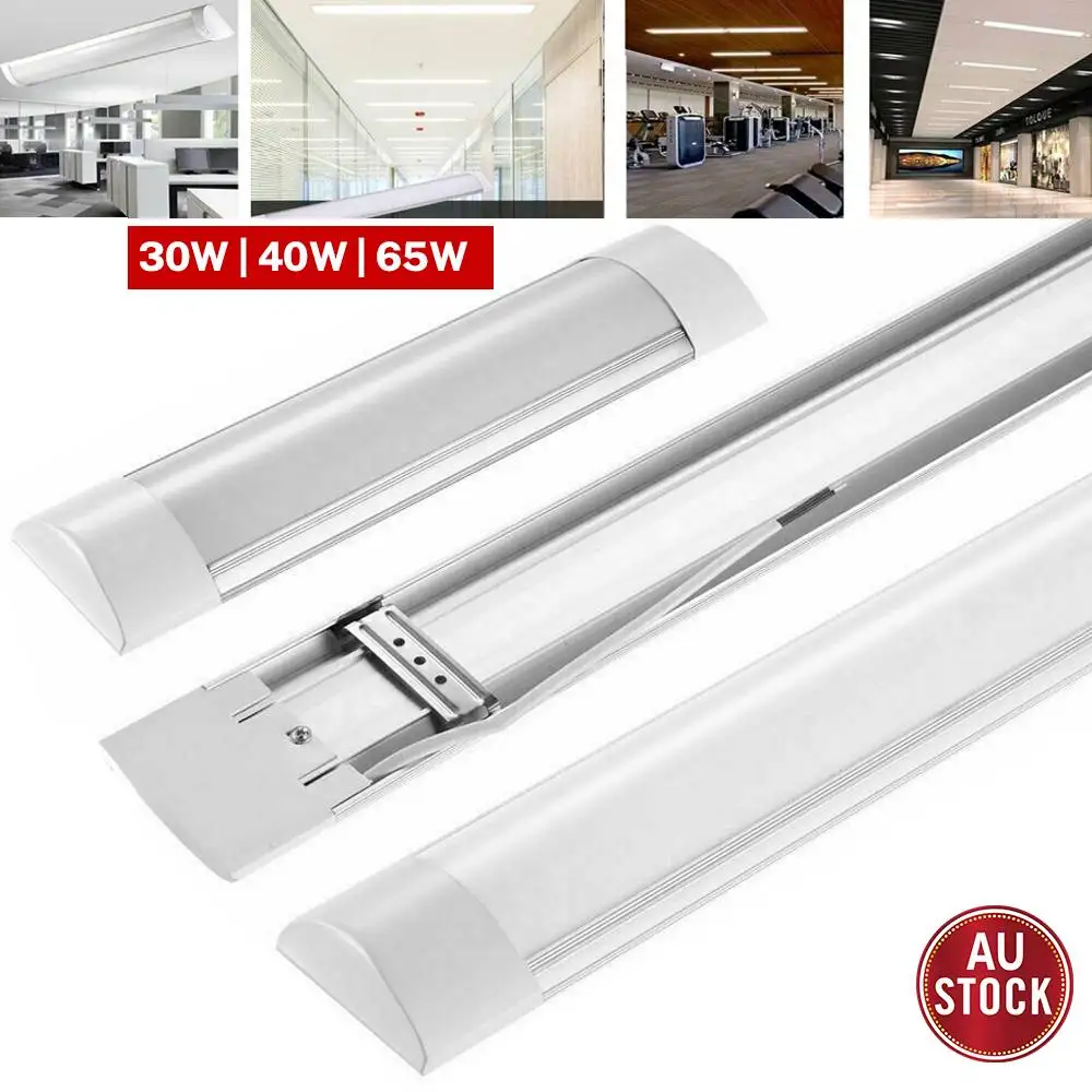 LED Slim Ceiling Batten Tube Light 90CM 120CM Linear Fluro Fluorescent