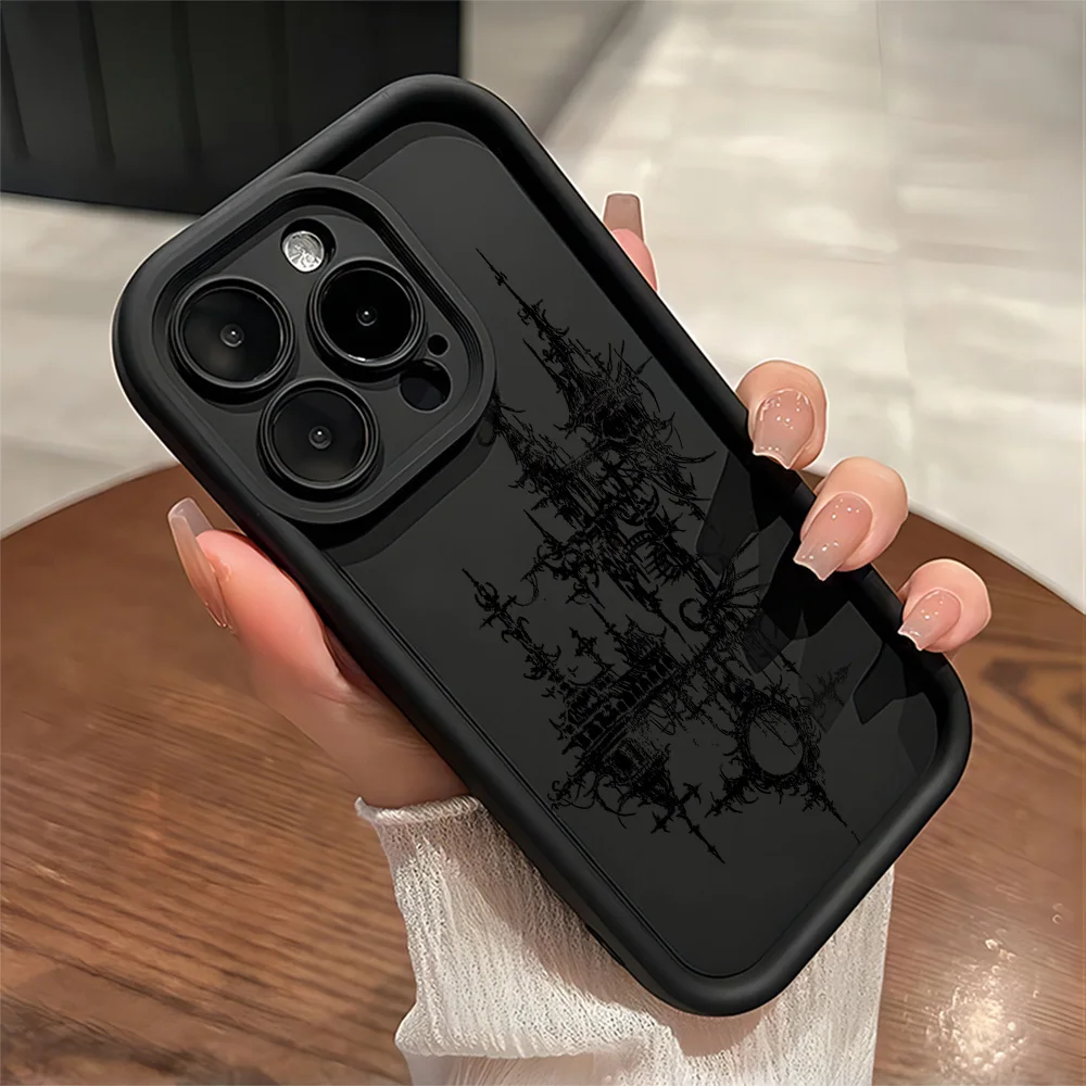 Luxurious Dark Gothic Cross Mark Phone Case Cover