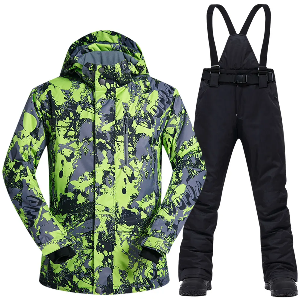 Men Ski Suit Brands Windproof Waterproof Warmth Clothing Ski Jacket And
