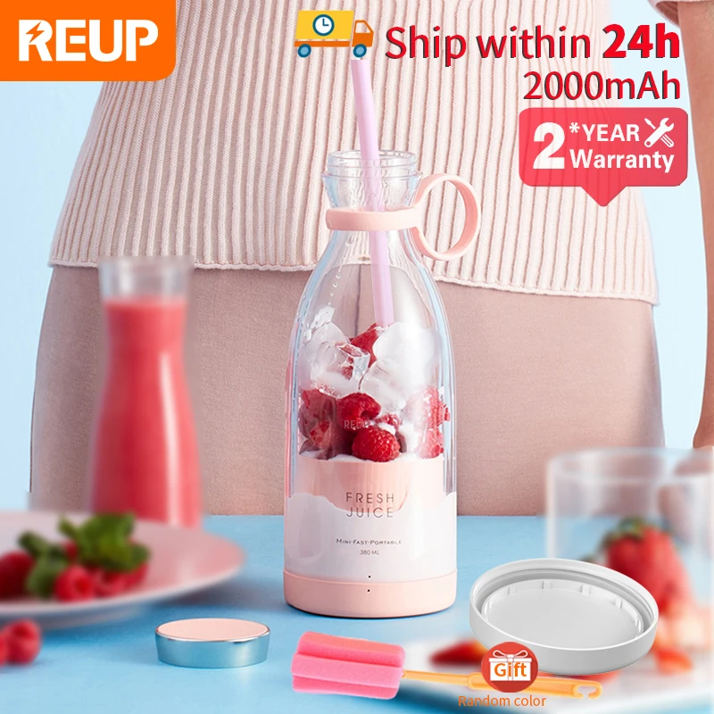 Liquidificador Espremedor Elétrico Mini Misturadores de Frutas Portáteis Extratores de Frutas Multifuncional Máquina de Fazer Suco Liquidificador Batedeira Batedeira - Productos do TikTok que valem a pena comprar