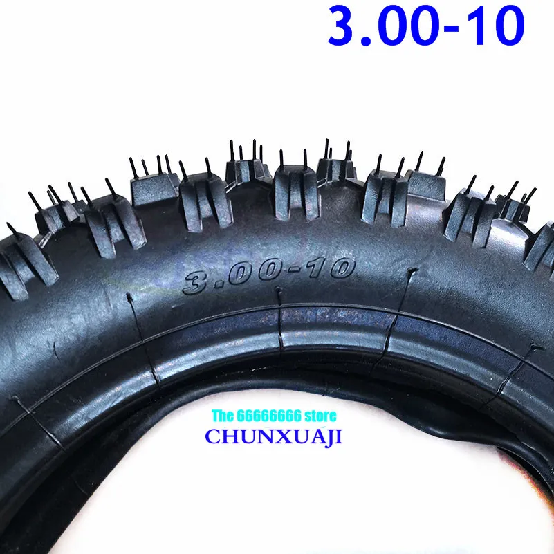3.00-10 Rear Wheel Tire Outer Tyre 10 Inch Deep Teeth Dirt Pit