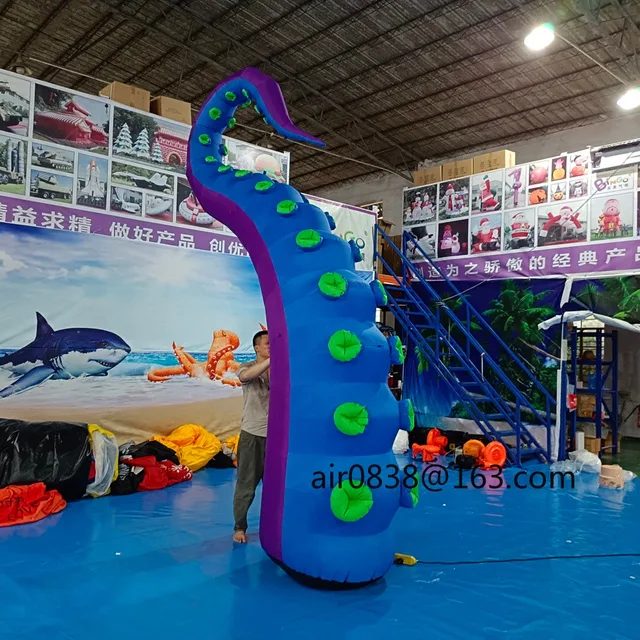 Outdoor Blow Up Inflatable Octopus Tentacles with Built-in Lights and Blower Inflatable Octopus Arms Legs for Event Party Decor 2