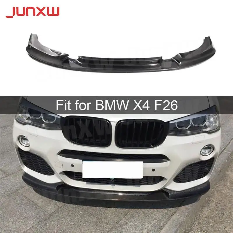 Передний бампер из углеродного волокна спойлер разветвители для BMW X4 F26 M-Sport M-TECH