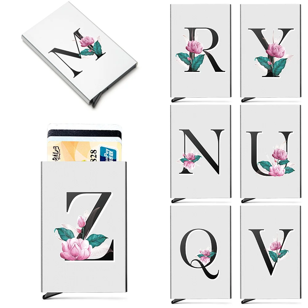 

2023 Men Id Bank Credit Rfid Card Holder Wild Pattern Double Blocking Wallet Security Aluminum Box Metal Purse Card Holder Case