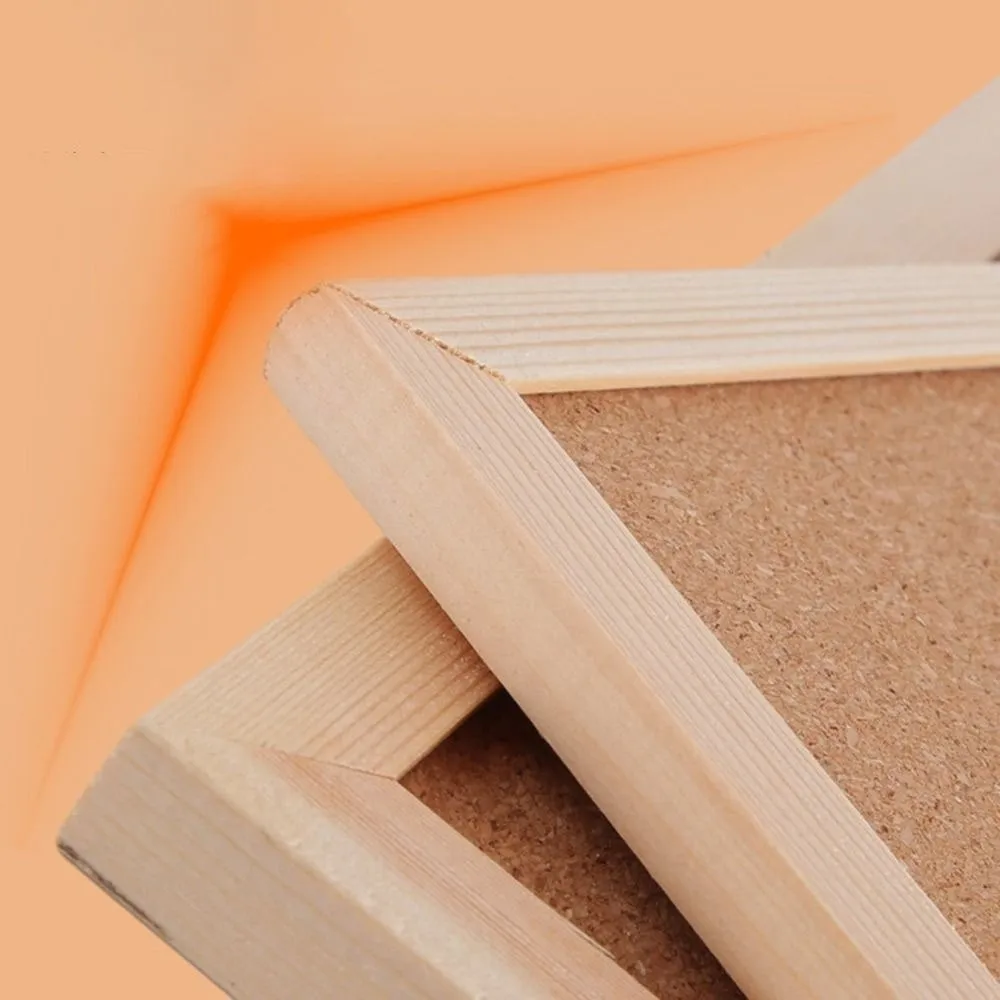사진 벽걸이 DIY 코르크 디스플레이 패널 소프트 우드 메모 게시판 장 걸이형 편지 메시지 보드