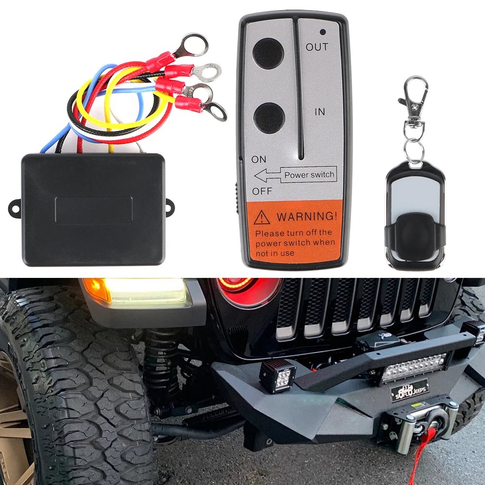 24V 12V Rescue Vehicles Winch Remote Control For Car Towing Equipment Jeep Off-road 4x4 ATV Trailer Cordless Controller Switches