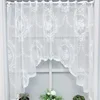 Nordic lace window screen curtain partition pull curtain white embroidered door curtain coffee curtain  home decoration 1