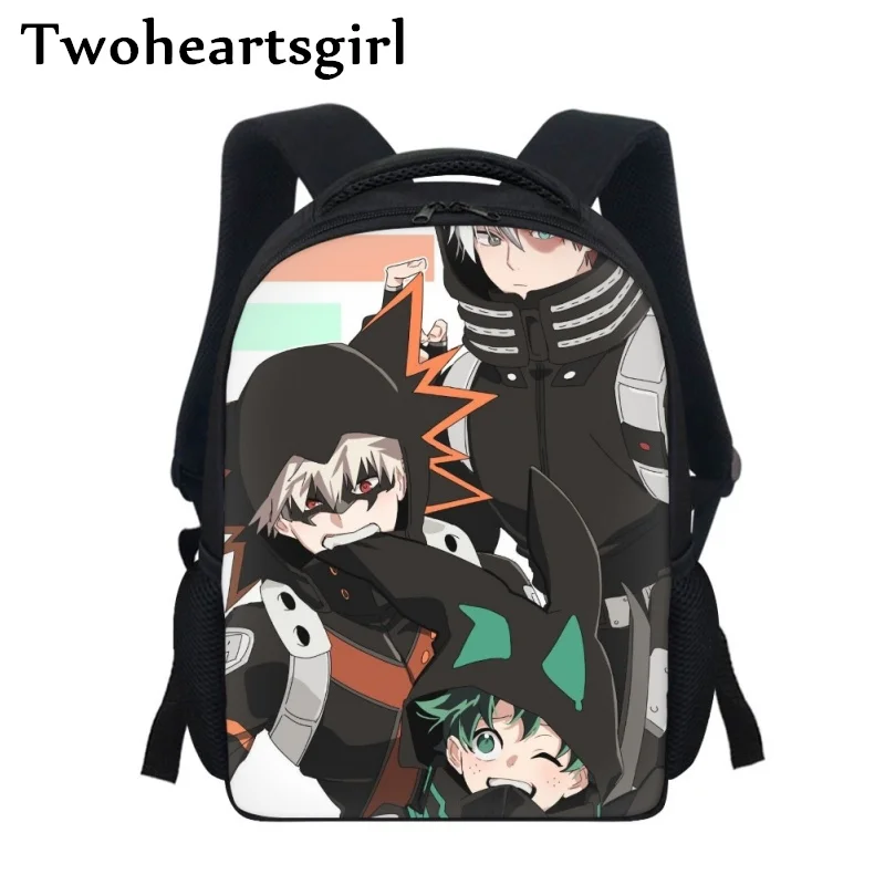 

Twoheartsgirl My Hero Academia Cartoon School Bags Kids Primary School Backpacks Kindergarten Children Bookbag Mochilas Zipper