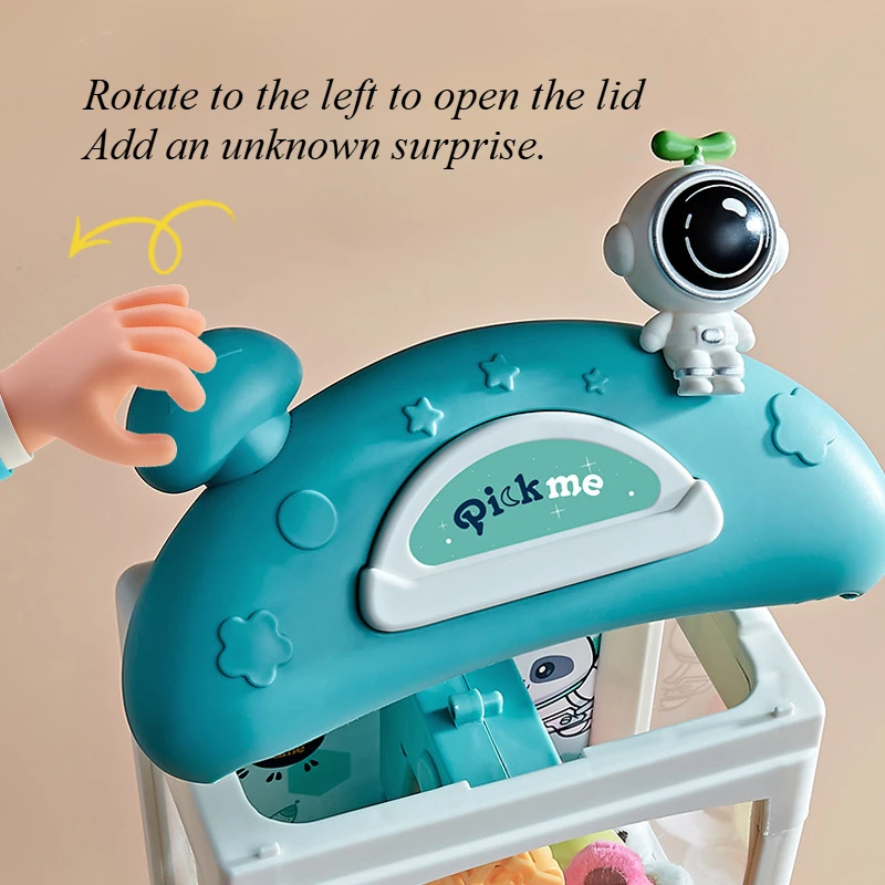 Toy Claw Game Machine Electric Mini Claw Capsule Machine Catch Doll Game Coin Operated with Light Music Kids Toy Birthday Gift 3