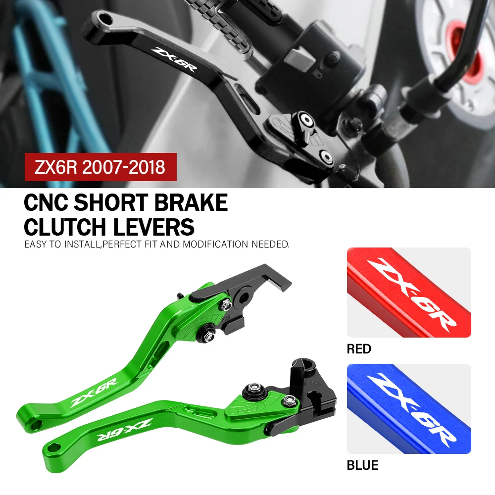 Adjustable Brake Clutch Levers Handle For Kawasaki ZX6R ZX6R 2007 2008