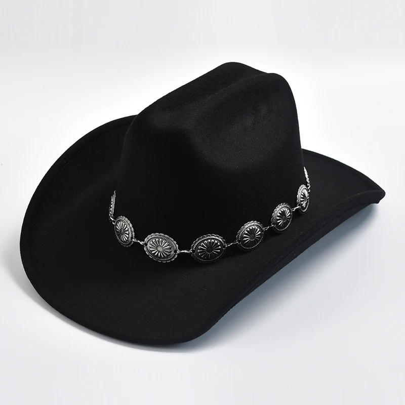 Nuovo Cappello Da Cowboy Occidentale Per Oggetti Di Scena Fotografici Da Donna Cowgirl Jazz Hats Party Dress Cap Sombrero Hombre