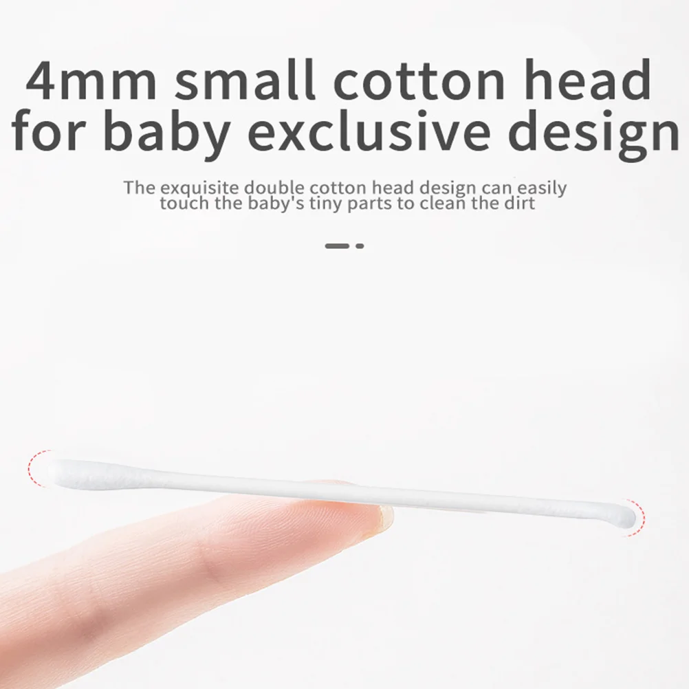 200pcs Cleaning Cotton Stick Cleaning Swab For Printers Cotton Face Cleaner Stick Oral Care Sponge Absorbent Ear Wax Home Supply 6