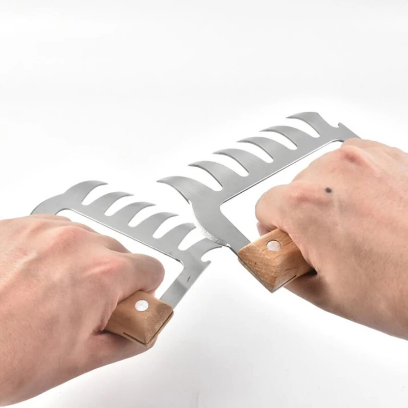 Bear Claws Barbecue Fork Pull Shred Pork Shredde Manual Meat Clamp Roasting Fork Kitchen Tool Bbq Accessories 1pc