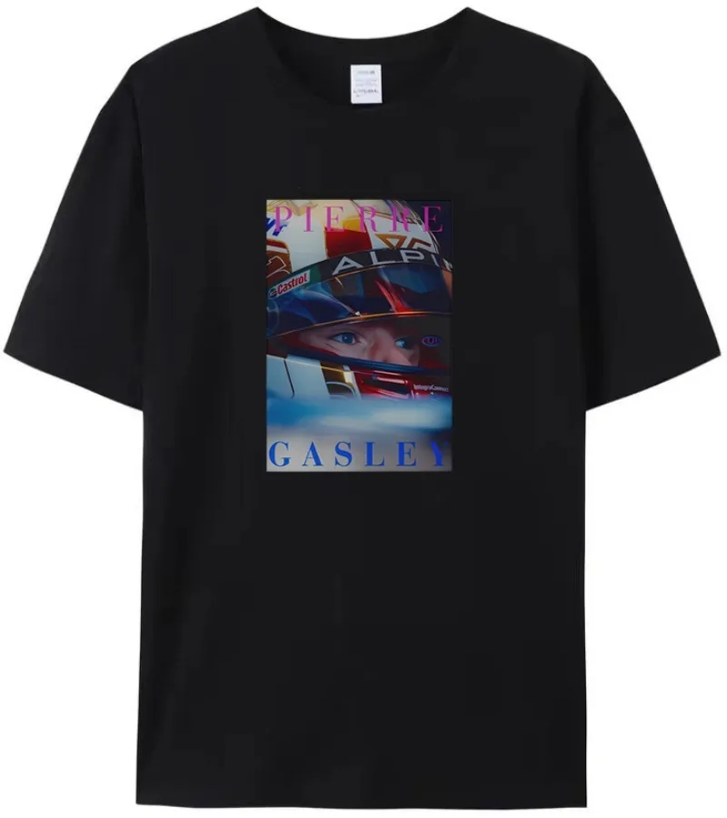

F1 Men Summer Number 10 Printed Cotton Pierre Gasly T-Shirt Stunning Short Sleeve Unique Women Casual 2024 Youth Short Sleeve