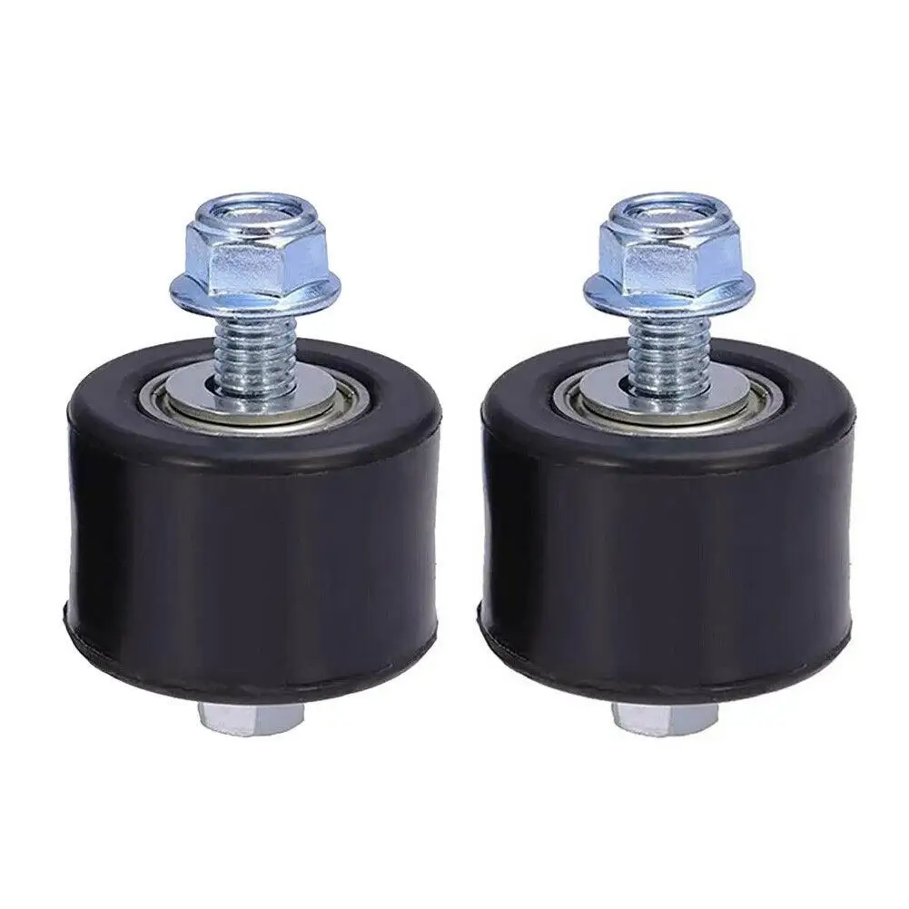 2Pcs 8mm Drive Chain Pulley Roller Slider Tensioner Wheel Guide For