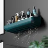 Bathroom Storage Rack Shelf Makeup Storage Organizer Cosmetics Shampoo Rack Shower Shelf Wall Spice No Drilling Toiletry Stand 3