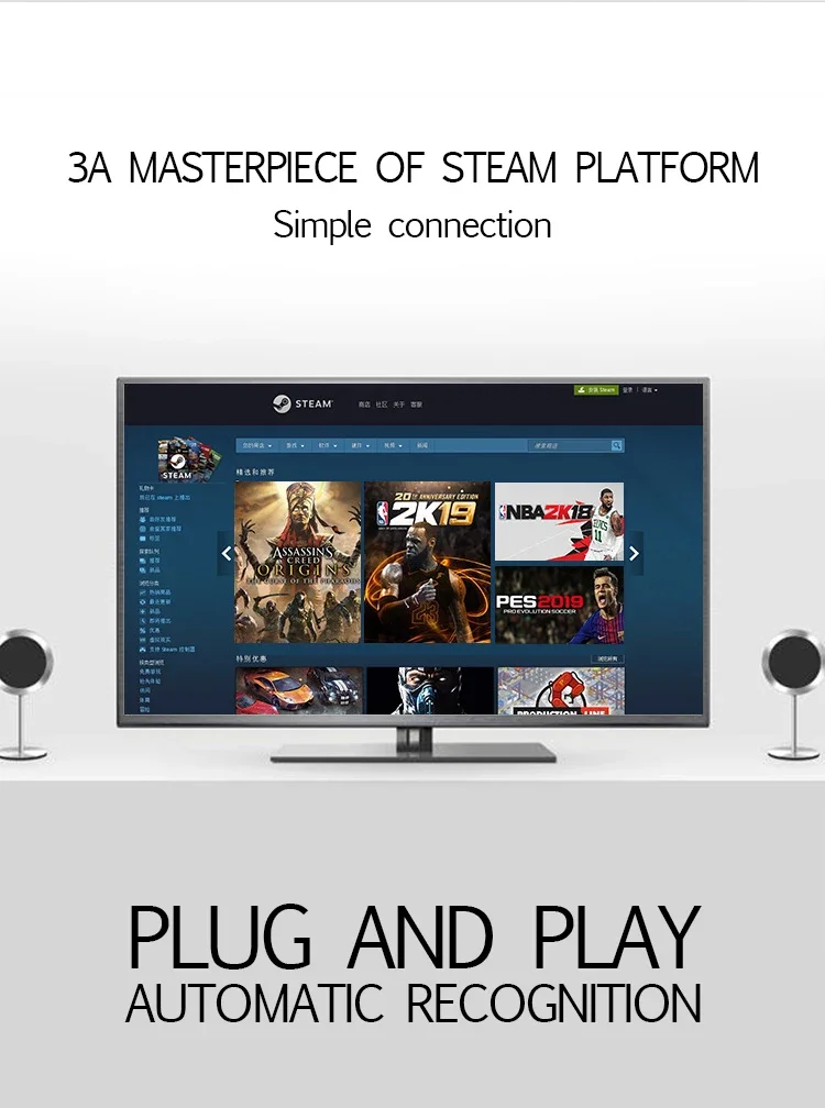 BETOP  Ʈѷ BEITONG D2E  е, PS3, PC, TV ڽ, ,  ܼ X ̴ ڵ, USB  е