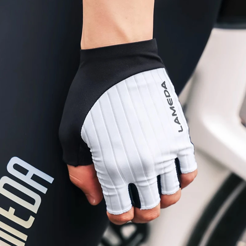 LAMEDA Cycling Gloves Man Biking Bicycle Gloves Half Finger MTB Gloves for Men Anti-Slip Shock-Absorbing Padded Bike Accessories 2