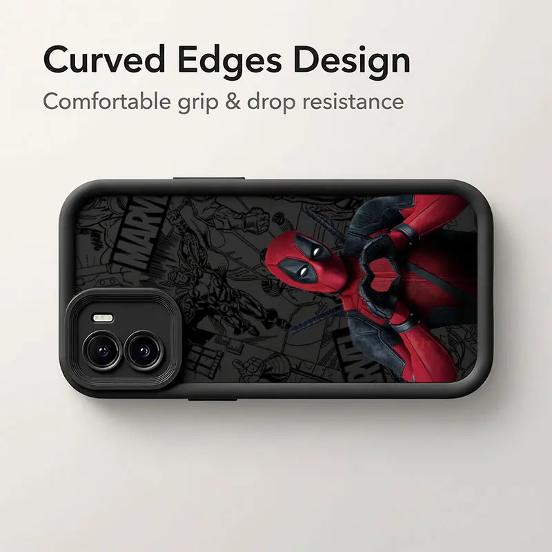 Deadpool Cartoon Design Phone Case - Vibrant & Durable Cover