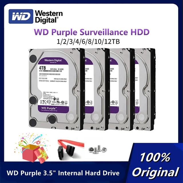 Disque dur pour camera de surveillance et desktop HDD 4To WD Purple