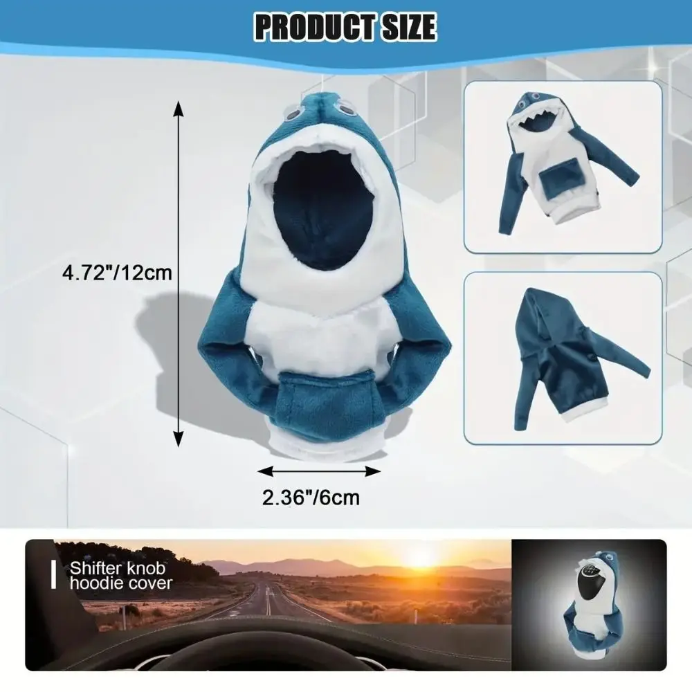Car Interior Accessories Gear Head Cover Car Shift Hoodie Covers Hoodie Car Gear Shift Knob Cover Auto Interior Accessor Gear Lever Decorative Manual Handle Speed