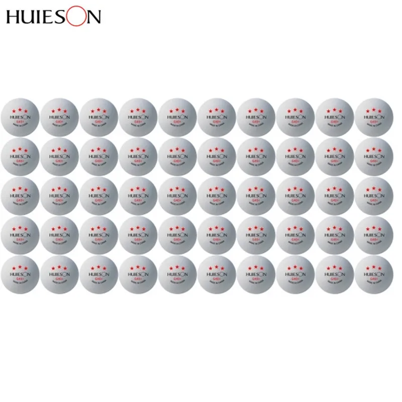 Table Tennis Balls 50/100/200 PCS Huieson G40+ Ping Pong Balls ABS Plastic Table Tennis Ball for Professional Club Training