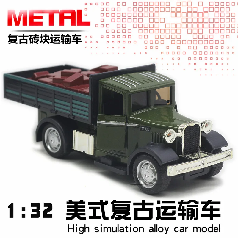 Alloy Classic Vintage American Retro Car with Sound and Light Effects Toy