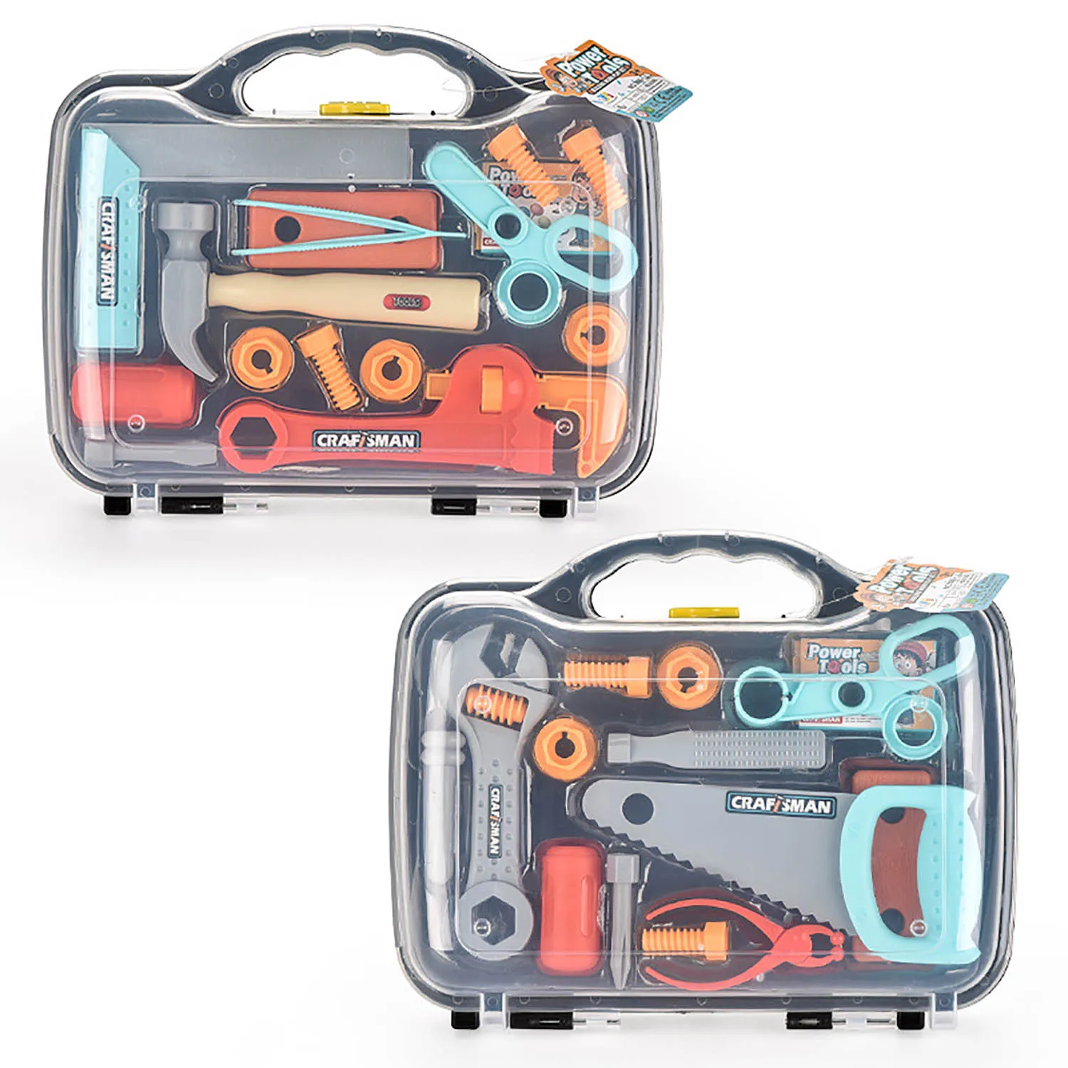 Kids Construction Toys Kids Pretend Play Set Kids Educational Toys Home Repair Toys Model Assembly Tools Children's Tool Carrying Case Disassembly and Assembly Engineering Series Storage Box DIY Assembling for Home Toys