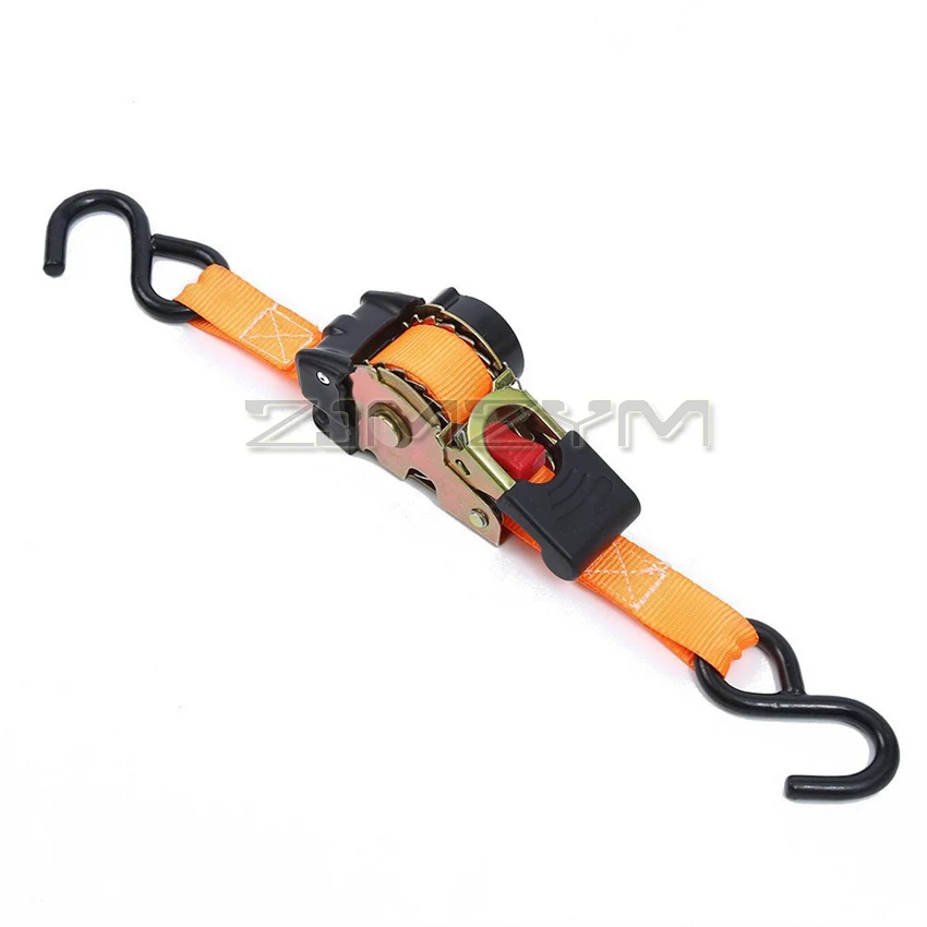 Household Luggage Fixing Tensioner Motorcycle Truck Thickening Wear-resistant Binding Fastener Tie Down Starp Belts Doule Hooks