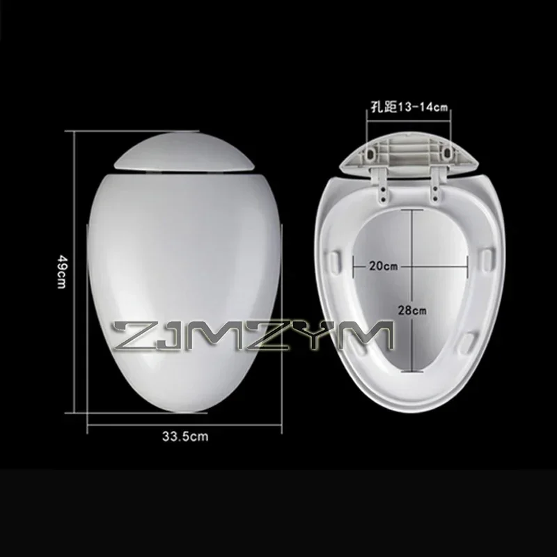 Egg-shaped Toilet Seat Cover For Household Old-fashioned Toilet Board Cover Slow-Close Seats Accessories toilet seat cover