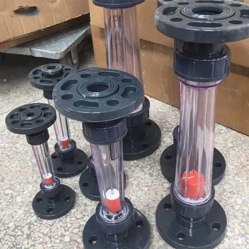 NEW LZS-25 PVC Plastic Flange Rotor Flowmeter Float Flange Plastic Tube Flowmeter Water Treatment Pipe