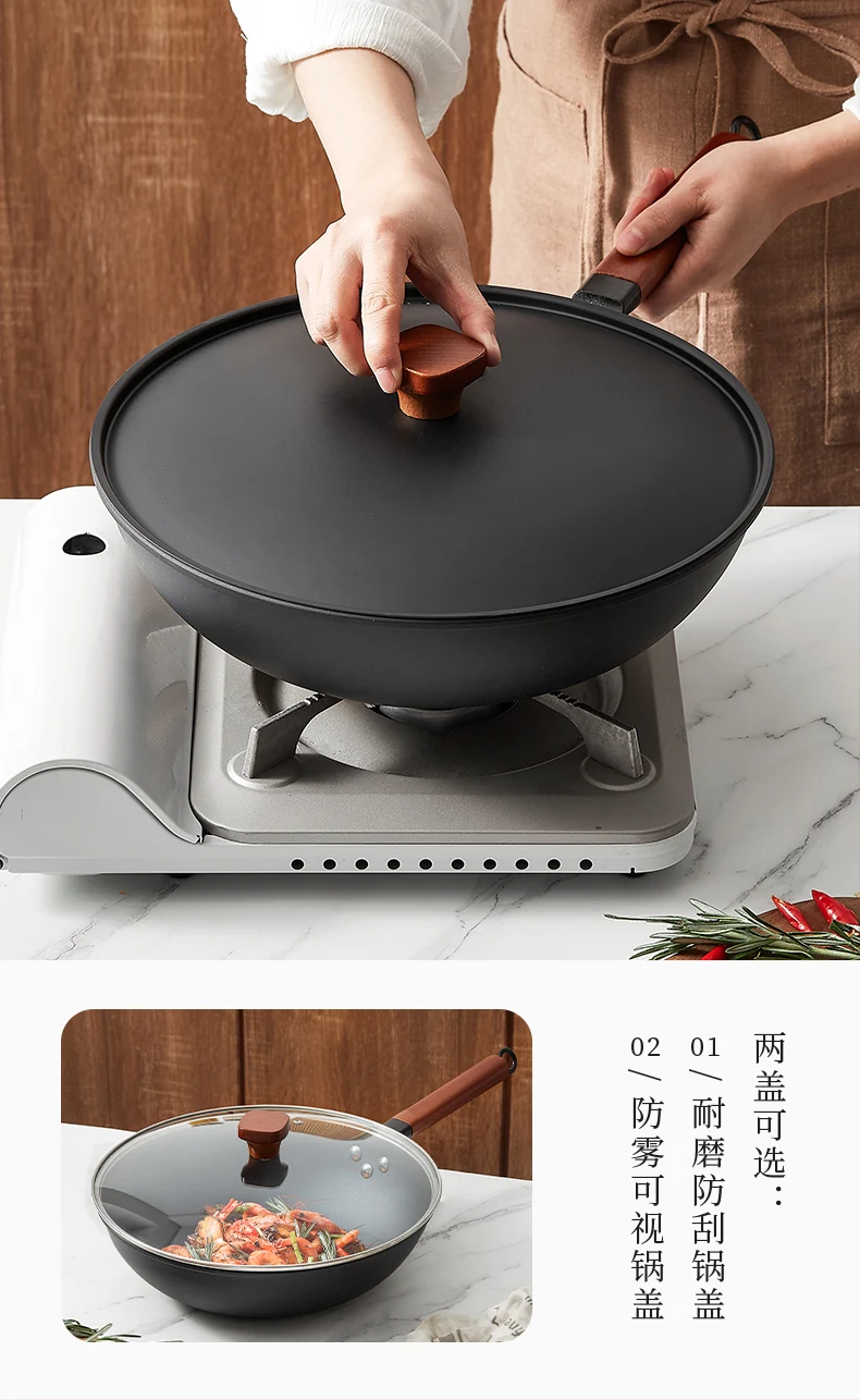 Gourmet Steel Wok Pan Cooking Cast Iron Gas Burner Wok Pan Stainless  Skillet Room Wok Vitroceramica Kitchen Accessories ZGF5OC - AliExpress