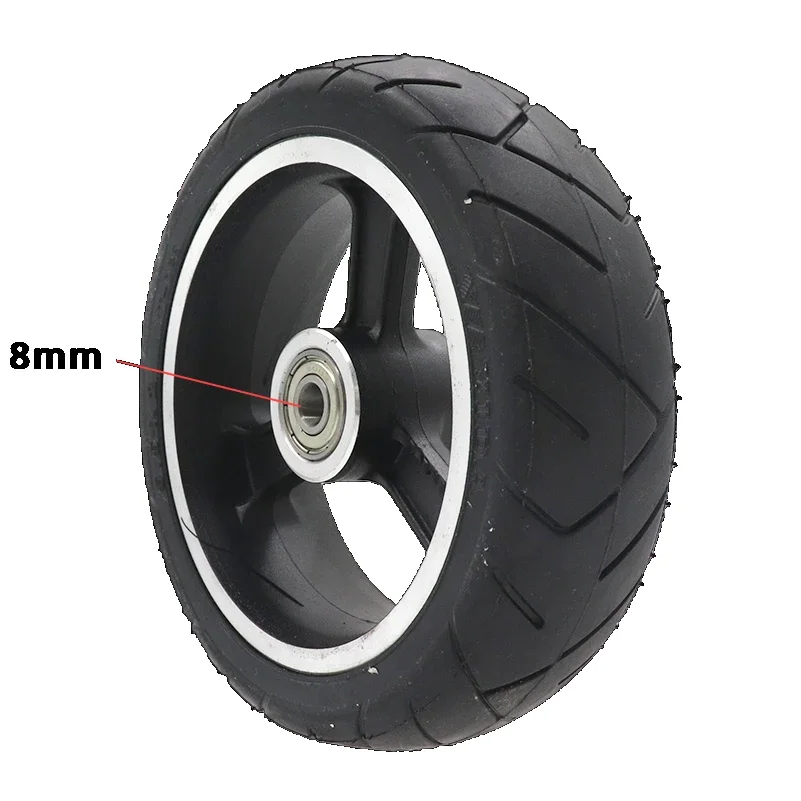 5.5 Inch Voorste Achterste Motoren + Wielen Borstelloze En Tandeloze Wielnaafmotor, Massieve Band 24V Elektrische Borstelloze Scootermotor