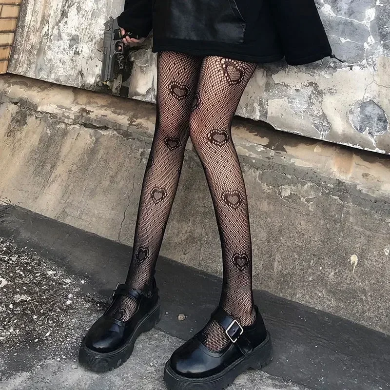 Calze A Rete Alte Al Ginocchio Donna - 2 Paia - Lolita Bowknot - Nylon Ed Elastan - Traspiranti Per Cosplay, Rave, Costumi E Uso Quotidiano - Taglia Unica 38-42