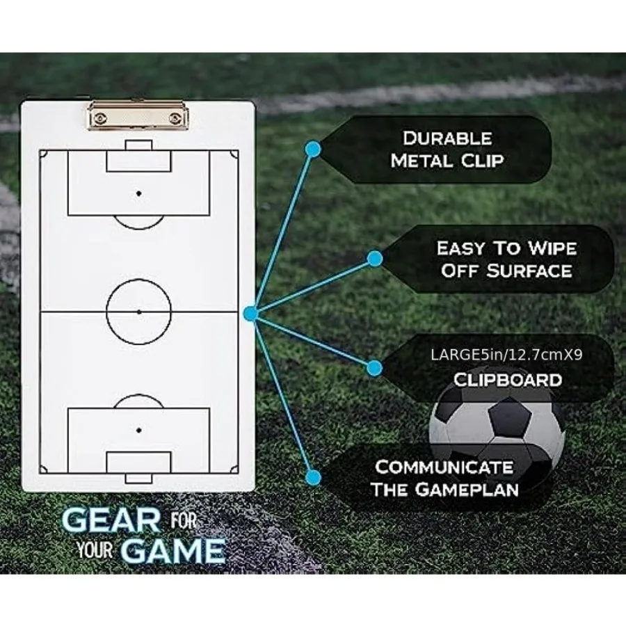 Table Football Game Tabletop Soccer Game Football Tactics Board Football Coaching Board Dry Erase Coaching Strategy Board