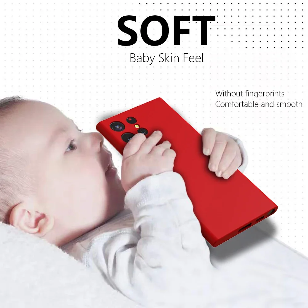 Premium Liquid Silicone Shockproof Full Cover Case - Soft and Durable Protection