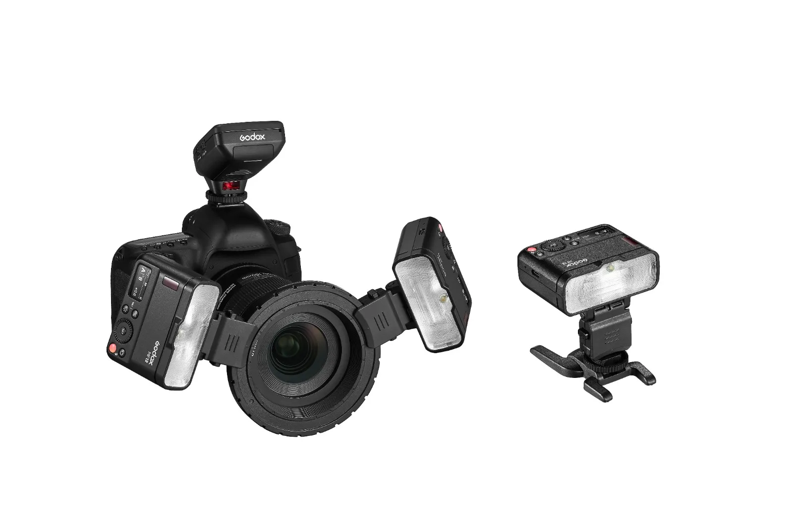 Godox MF12-K2 Macro Flash 2-Light Kit MF12 2.4 GHz HSS TTL Speedlite for Canon Sony Nikon Fuji Olympus Panasonic DSLR