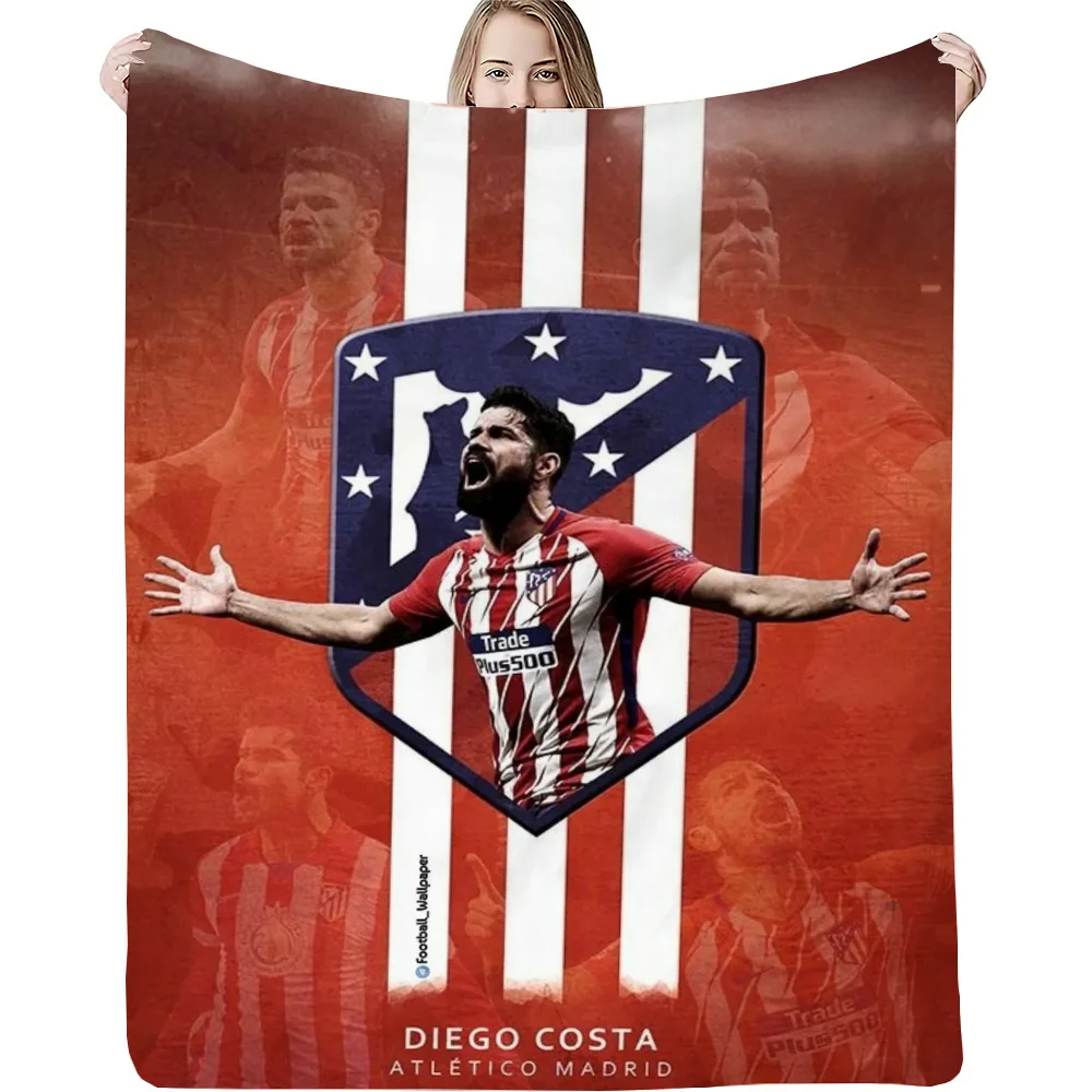 Atlético Madrid Logo Blankets & Throw Blanket Sofa Hairy Blankets for Bed Thin Wadding Blanket King Size Microfiber Bedding Knee 4