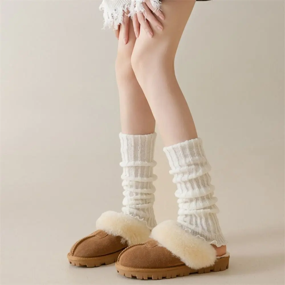 Fashion Knitting Leg Warmers Cute Sweet Lolitas Knitted Socks Boot Socks Women Girls