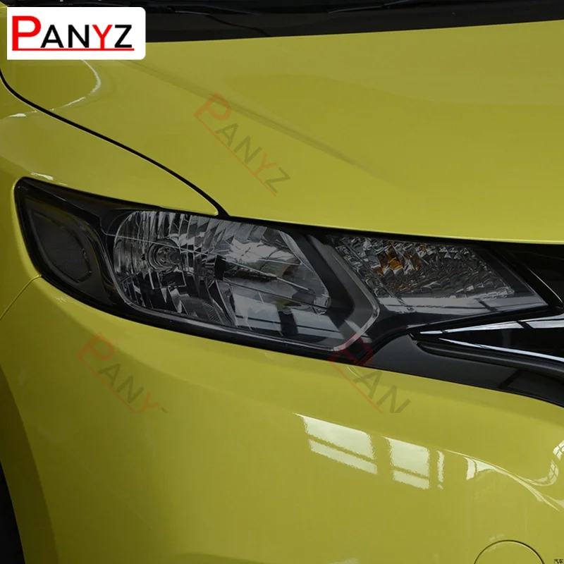 

2 шт. для Honda Fit GK5 Jazz 2014 2015 2016 2017 2019 Защитная пленка для автомобильных фар Прозрачная черная наклейка из ТПУ