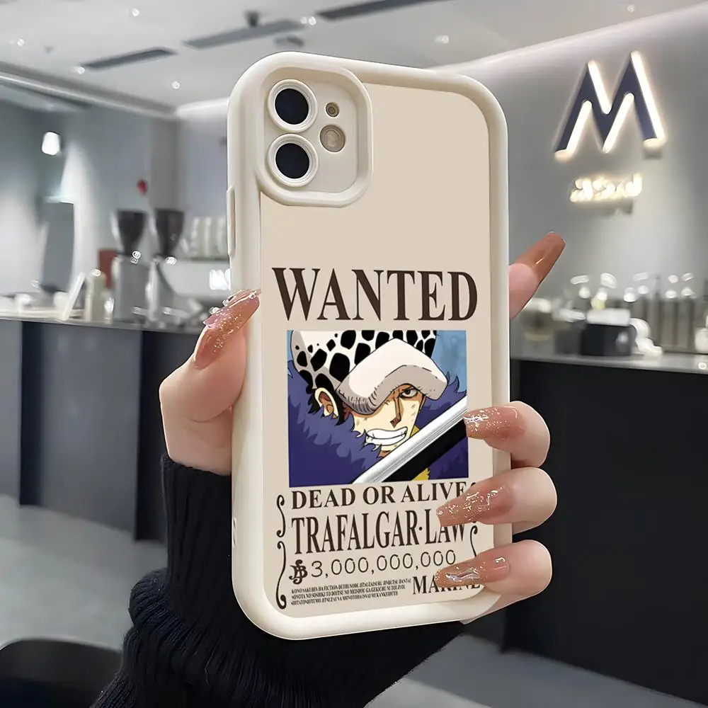 One Piece Wanted Poster Soft Silicone Phone Case - White Cover