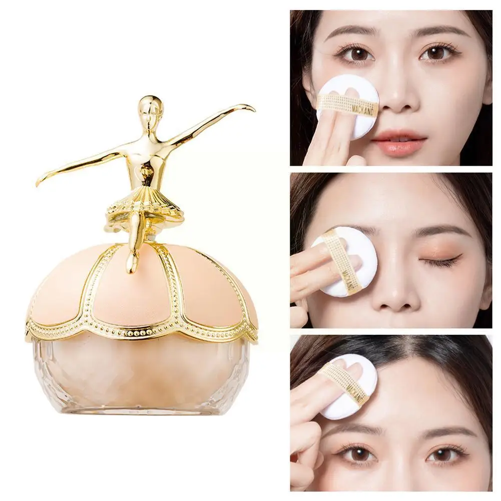 Loose Powder Ballet Makeup Powder Air Sense Makeup Oil Control Waterproof Loose 20g Powder Long-lasting Pores Invisible Greasy K9P9