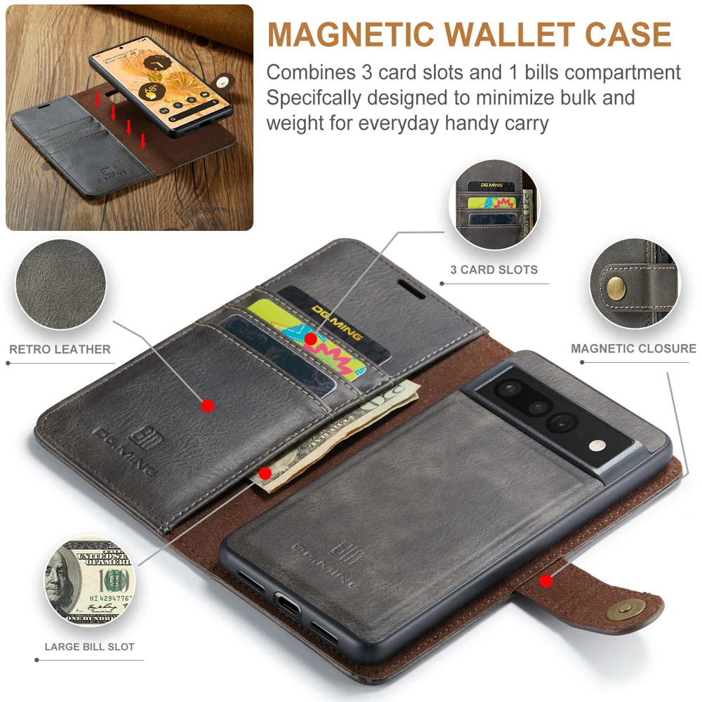 Mantto Wallet Crossbody Case for Google Pixel 7, Magnetic Flip Embossed  Shoulder Strap & Short Hand Strap Wallet Card Slot PU Leather Case with  Kickstand For Google Pixel 7, Pink 