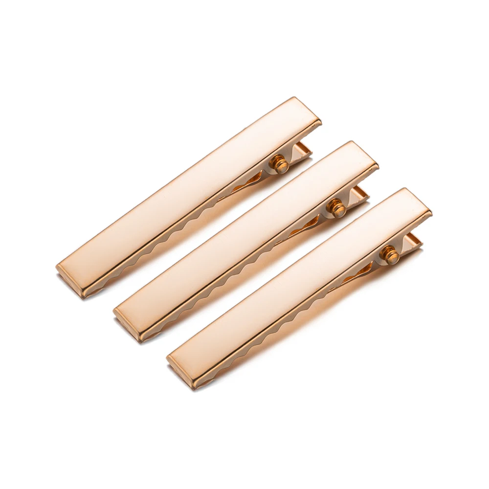 50Pcs Alligator Haar Clips Entenschnabel Haar Zubehör Blank Einstellung Basis DIY Frauen Haarnadeln Haarspange Ornament Haar Styling Werkzeug – Detail 2