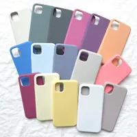 Officiële Originele Siliconen Telefoon Geval Voor Apple Iphone 13 12 11 Pro Case Voor Iphone 7 8 Plus Xs Xr X Se 2020 Volledige Cover Coque