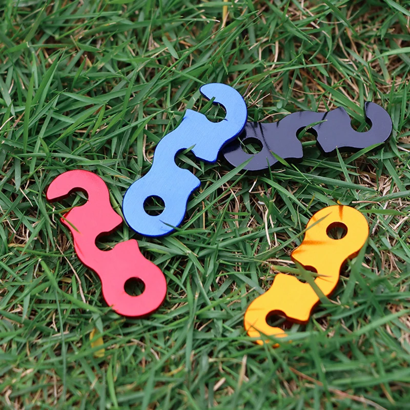Camping tent rope buckle aluminum alloy adjustable tensioners fastener kit outdoor camping tarpaulin securing accessories 10 PCS
