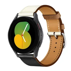 Premium Leather Watch Band Strap - Sporty and Elegant Design, 20-22mm Adjustable Size, for 22mm watch band (16 Black Gold)
