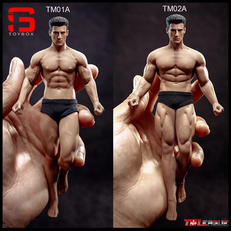 TBLeague Phicen TM01A TM02A 1/12 Male Suntan Seamless Best Body Model with  Head Sculpt 6'' Super Flexible Action Figure Model