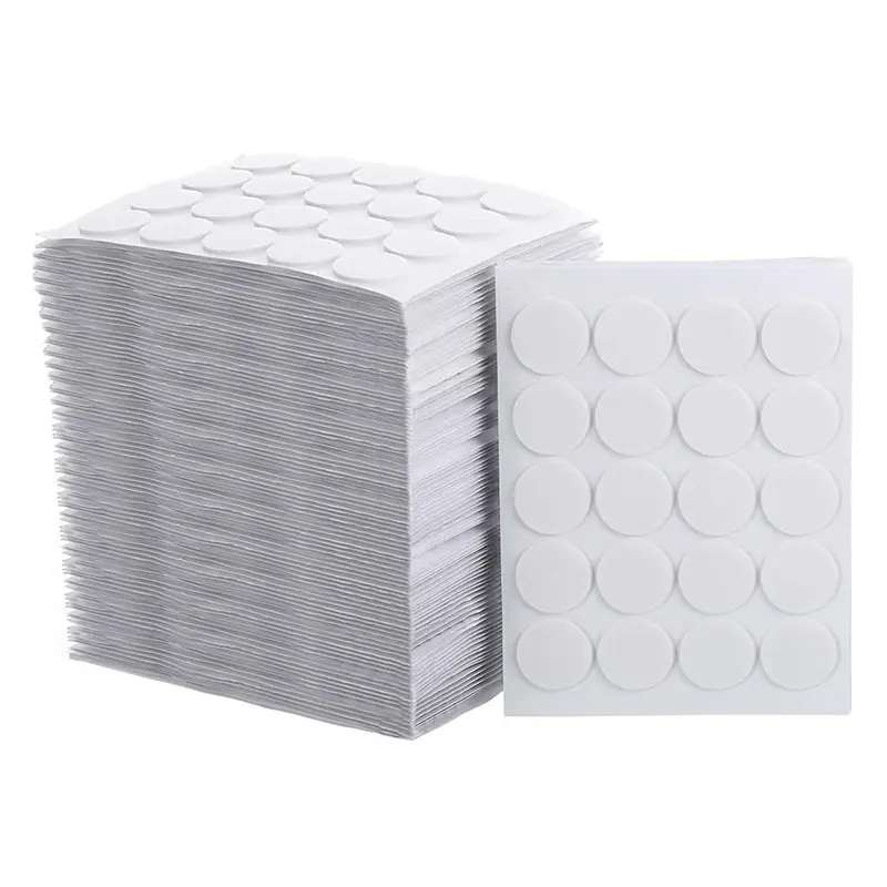 Candle Wick Stickers Candle Making Double-sided Round Sticker for Wax Fixed DIY Making Supplies 100pcs 15mm